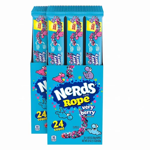 Vista 10 de Nerds Rope Candy, arco iris, 0.92 onzas (paquete de 24)