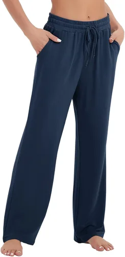Vista 2 de SPECIALMAGIC Women's Loose Yoga Pants Sweatpants Joggers with Pockets Wide Leg Drawstring Pajama Pants