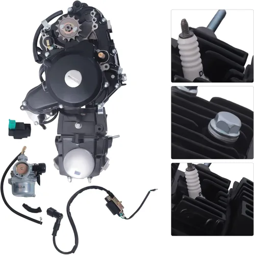 Vista 2 de Motor de 110cc Motor de 4 tiempos Motor de bicicleta de un solo cilindro ATV Embrague manual CDI de un solo cilindro refrigerado por aire para CRF50