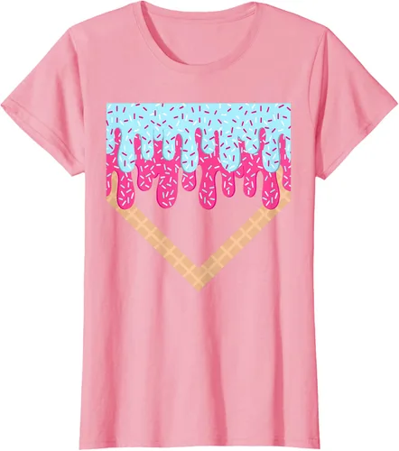 Vista 17 de Baseball Drip Boys Home Plate Ice Cream Sport Players & Fans Camiseta