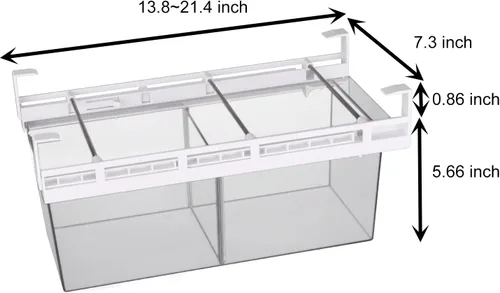 Vista 4 de Yatmung Paquete de 2 Organizadores de Cajón Deli Extra Grandes para Refrigerador Extraíble - Organizador de Cajón de Refrigerador y Contenedores
