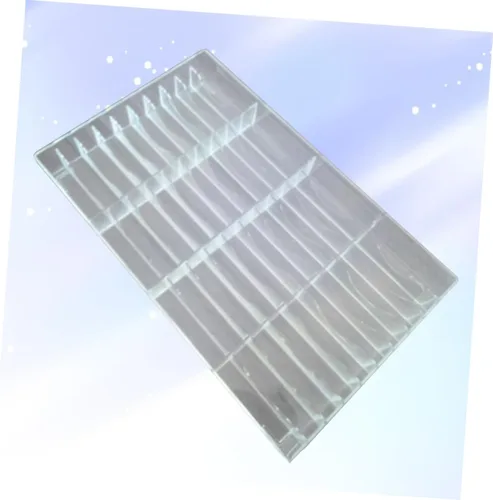 Vista 8 de Elegante organizador de almacenamiento de maquillaje acrílico 40 ranuras para sombra de ojos Blush caja de almacenamiento de acrílico grande