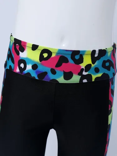 Vista 6 de JEATHA Conjunto de camiseta sin mangas con pantalones para niñas y niñas, para gimnasia, yoga, entrenamiento, ropa deportiva