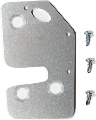 Vista 7 de CS Works - Placa de reparación y refuerzo de pestillo de puerta con pernos de repuesto para Jeep Cherokee (XJ) 97-01 LEFT/DRIVER