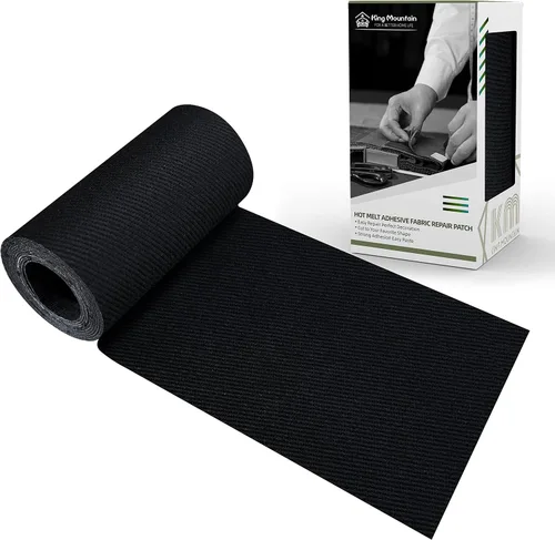 Vista 53 de KING MOUNTAIN Parche de lona para planchar, 3 x 60 pulgadas, parche de reparación de tela 100% algodón impermeable, utilizado para varios sofás