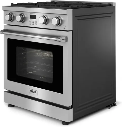 Vista 3 de THOR Kitchen Cocina profesional de gas de 30 pulgadas en acero inoxidable - Modelo ARG30