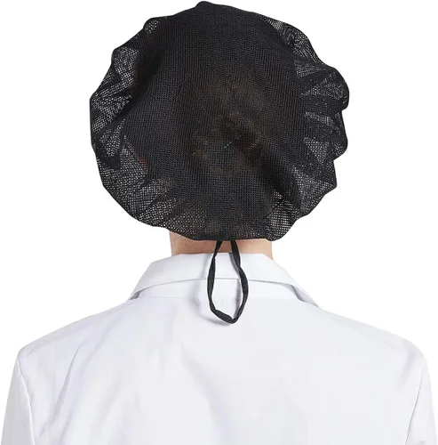 Vista 3 de Nanxson 3 gorras de chef CF9060 para servicio de alimentos, redes para el cabello, gorra de malla para cocinar