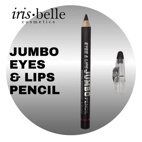 Vista 2 de IRIS.BELLE LÁPIZ JUMBO DE OJOS Y LABIOS IMPERMEABLES CON SACAPUNTAS. LÁPIZ GRUESO DE LARGA DURACIÓN, 2 PIEZAS DE TRATO DE 2 PIEZAS