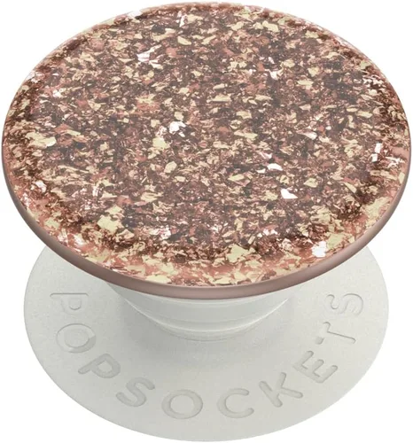 Vista 20 de PopSockets PopTop, agarre adhesivo para teléfono con parte superior intercambiable, esmalte - trébol oro rosa