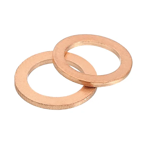 Vista 34 de uxcell Arandela plana M4, 36 piezas de arandelas planas de anillo de cobre de 8 mm DE 1 mm de espesor Junta de sello de metal para tornillos