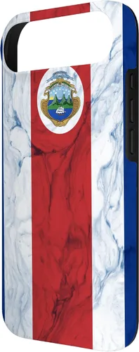 Vista 75 de Bandera de Costa Rica y fondo elegante - Funda del orgullo costarricense para iPhone 17