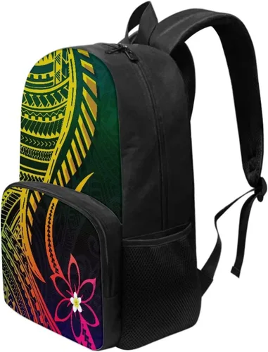 Vista 3 de AmzPrint Mochila escolar para niños, mochila de gato para la escuela, niños y niñas, mochila de escuela secundaria primaria, Tribal africano Kente