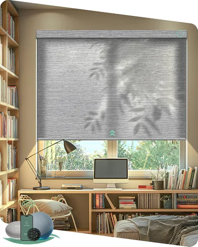 Vista 8 de Muestras de tela multicolor de persianas motorizadas Yoolax Light Filtering, Room Darkening, Sheer, Multicolor Fabric Swatches, Preview