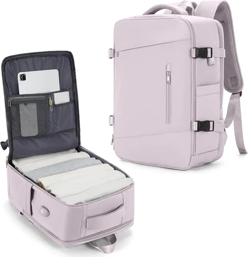 Vista 66 de VGCUB Mochila grande de viaje para trabajo, negocios, mochila para computadora portátil aprobada para vuelo, para mujeres y hombres, mochila
