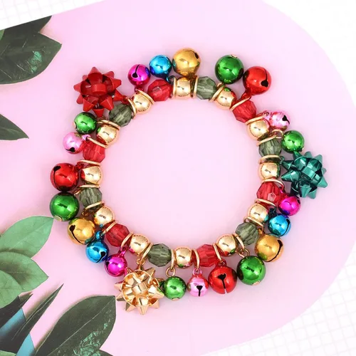 Vista 5 de ZOLEAROPY X-Mas - Pulseras de Navidad para mujer, diseño de cascabeles y cascabeles