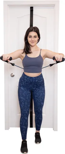 Vista 3 de Lumia Wellness Correa de anclaje para ejercicios de banda de resistencia, banda de gimnasio de puerta resistente, gimnasio multipunto de cuerpo
