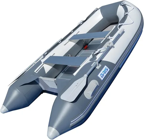 Vista 4 de BRIS Bote inflable de 10.8 pies para pesca de rafting bote de pontón tierno