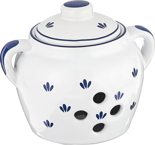 Vista 2 de Norpro Garlic Keeper de cerámica de 5 pulgadas