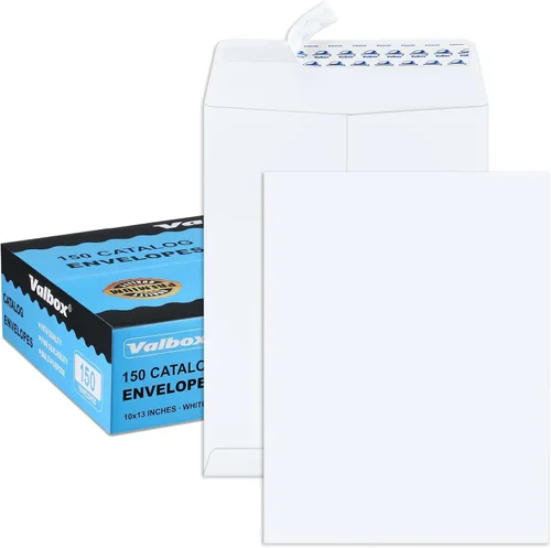 Vista 8 de ValBox Sobres de catálogo autoadhesivos de 10 x 13 pulgadas, 150 paquetes de sobres grandes de papel kraft marrón con solapa para despegar y sellar