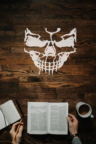 Vista 4 de Plantilla de hoja de plástico transparente con diseño de calavera aterradora, reutilizable, corte personalizado, suministros de bricolaje