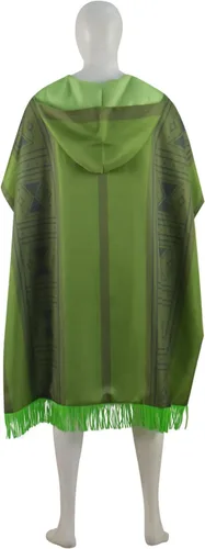 Vista 2 de Disfraz de Bruno Encanto para niños, poncho mexicano verde para cosplay