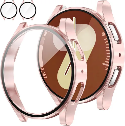 Vista 15 de Tensea [Paquete de 2]: Funda protectora de pantalla para Samsung Galaxy Watch FE 2024/5 2022/4 2021, accesorios de 1.57 pulgadas, cubierta