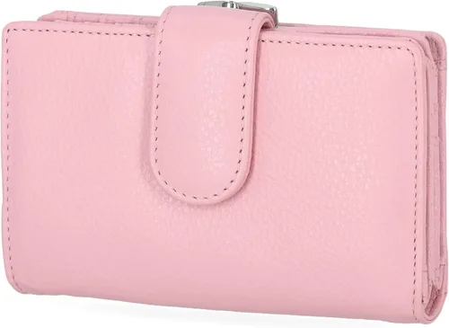 Vista 7 de Mundi Rio - Cartera de piel para mujer, pequeña con marco Bittersweet