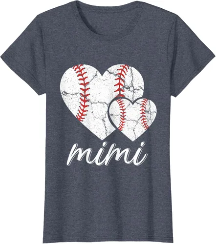Vista 70 de Camiseta de béisbol Mimi para el Día de la Madre, Negro, S