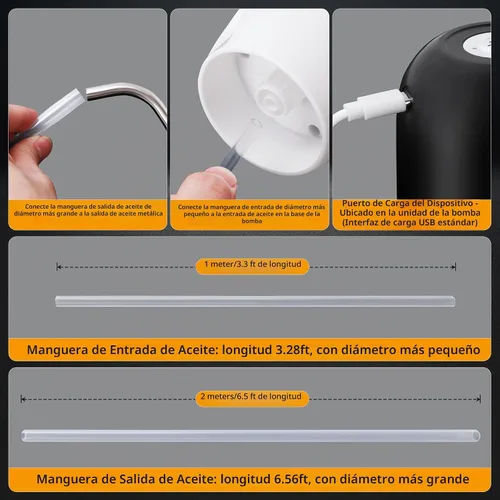 Vista 3 de Extractor de Bomba de Aceite, Bomba Eléctrica Mejorada de Cambio de Aceite Autoalimentada, No Necesita Ser Alimentada por el Automóvil, Bomba