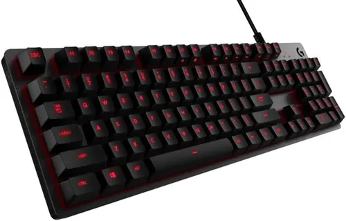 Vista 7 de Logitech G413 Teclado mecánico retroiluminado para juegos con USB Passthrough Carbon & G502 Hero High Performance Gaming Mouse