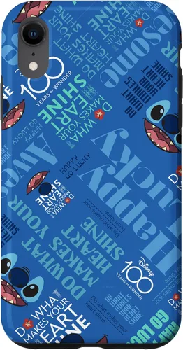 Vista 8 de Funda para iPhone 15 Disney 100 Stitch Smile Haz lo que hace que tu corazón brille D100