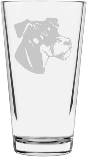 Vista 148 de Podenco Canario - Vaso de pinta de 16 onzas con temática de perro personalizado