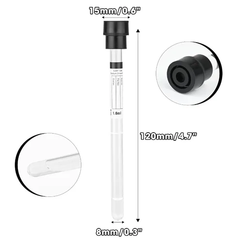 Vista 2 de Vacutainer Tubos de recolección de sangre de 1.6ml, tubo ESR, tubo de recolección de vacío de laboratorio para tubos de ensayo de laboratorio