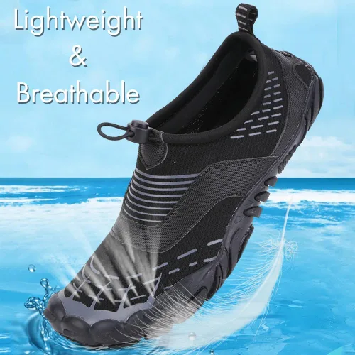 Vista 2 de HiGropcore Lorax Pro - Zapatos de agua para hombre y mujer, zapatos de agua descalzos con puntera ancha, sin cordones, cómodos zapatos acuáticos