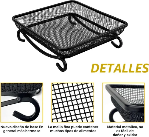 Vista 4 de MIXXIDEA Bandeja de comedero para pájaros de tierra, bandeja de malla de malla de metal para comederos de pájaros, gran decoración atractiva