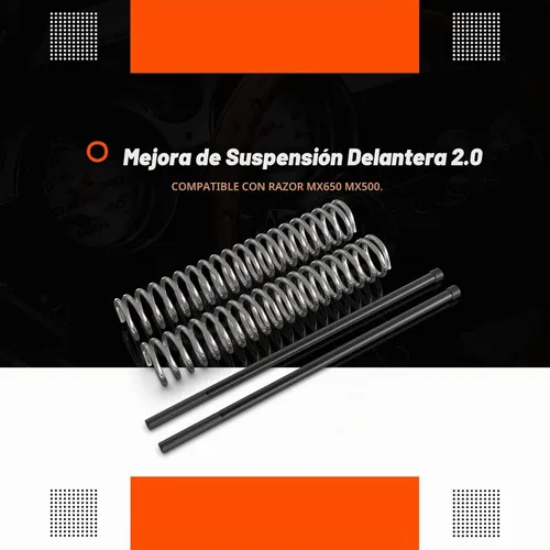 Vista 2 de Mejora de suspensión delantera 2.0, compatible con Razor MX650 MX500.