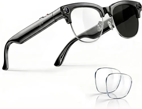 Vista 9 de Gafas inteligentes AI con cámara, audio de oído abierto