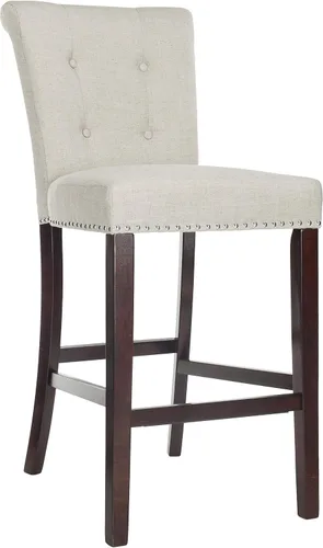 Vista 12 de Safavieh Taylor Taburete de bar, beige/espresso