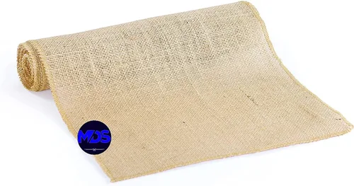 Vista 3 de MDS - Paquete de 5 caminos de mesa de arpillera para boda de 12 pulgadas x 10 yardas de largo, rollo para estilo granja, manteles individuales