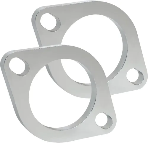 Vista 3 de Kit de Conexión de Brida de Escape de 2 Pernos de 2.25 Pulgadas/60mm, Anticorrosión, Incluye Brida de Escape y Junta de Escape con Tornillos