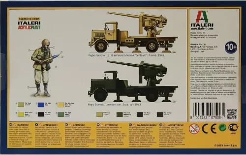 Vista 3 de Italeri Modelos 7508S, RO3 y 90/53 AA Gun 2.F.A.