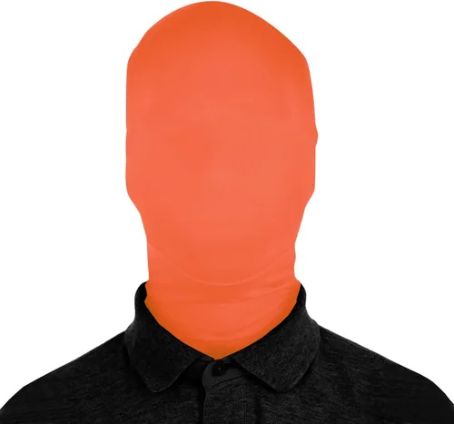 Vista 3 de Máscara unisex de elastano sólido de 2 caras, 2 tamaños, más de 15 colores/patrones