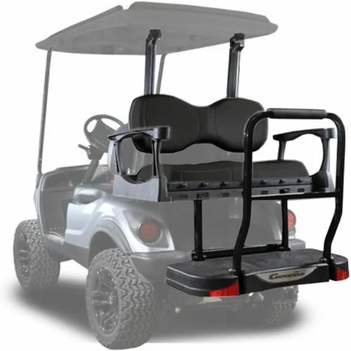 Vista 8 de MADJAX Genesis 250 - Kit de asiento trasero de acero para carrito de golf compatible con Yamaha G29/Drive Compatible con modelos 2007-2016 Gris