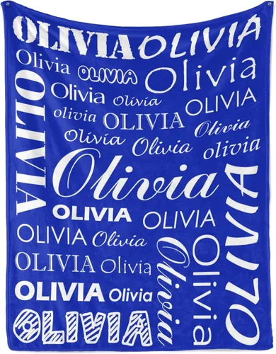 Vista 28 de Manta personalizada con nombre para niños y adultos, manta de franela personalizada con nombre