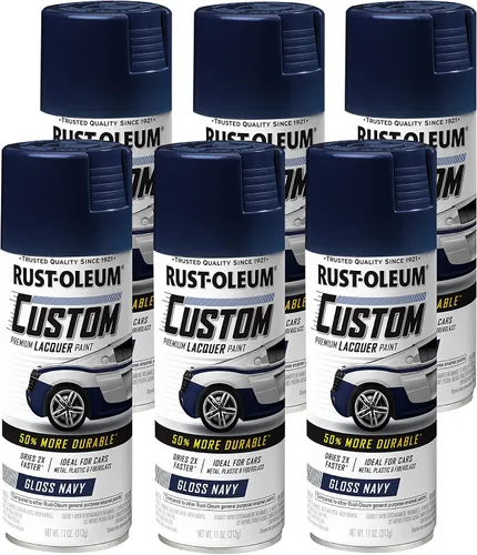Vista 18 de Rust-Oleum 340569 Pintura en aerosol de laca personalizada para automóviles, 11 oz, gris plateado mate
