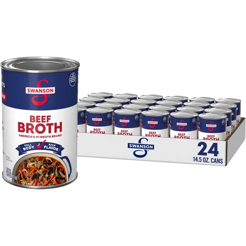 Vista 14 de Swanson Caldo de carne con 50% menos de sodio, 14.5 oz.