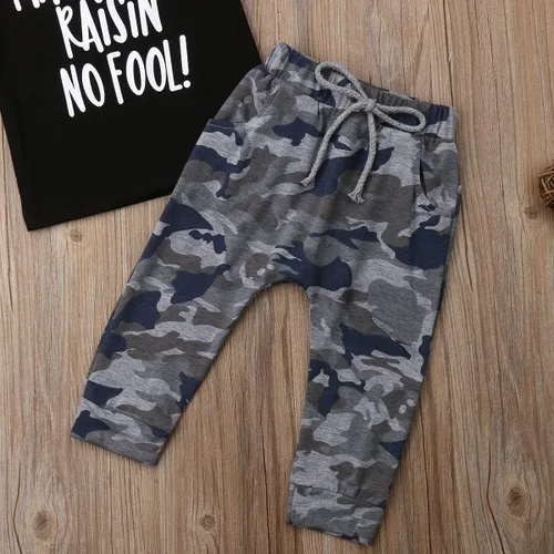 Vista 8 de Conjunto de 2 piezas de camiseta para bebé y niño pequeño