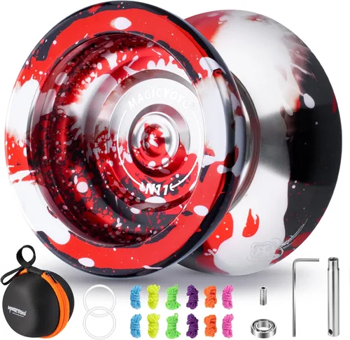 Vista 14 de MAGICYOYO N11 Yo-yo profesional no sensible para avanzados, yo-yo de trucos de metal de modo dual con rodamiento de yo-yo sensible para niños