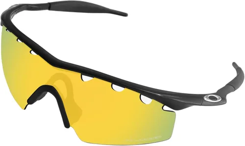 Vista 2 de BroLizard - Lente polarizada de repuesto para gafas de sol Oakley M Frame Strike ventiladas, dorado