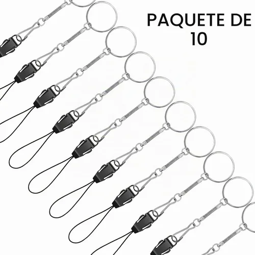 Vista 3 de YOUOWO 10 cordones desmontables con hebilla de plástico Paquete de 10 cordones para anillos de dedo